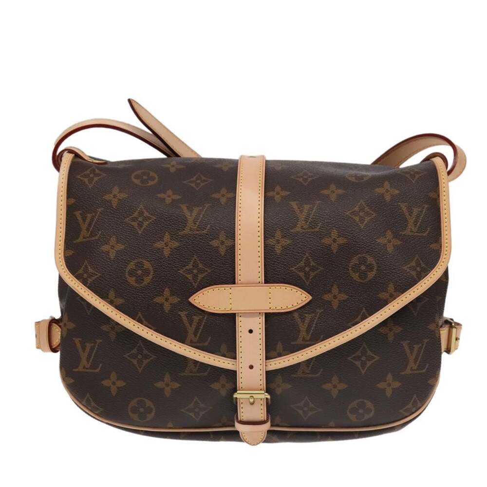 Louis Vuitton Monogram Saumur 30 Shoulder Bag Brown